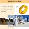 6 Pcs Electrical Marine Shore Power Cable Clips, Cord Holder