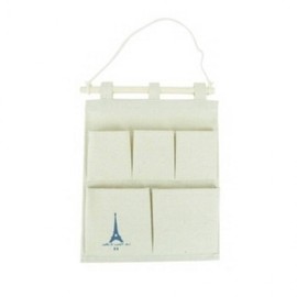 Wall-mounted storage pocket 5 compartments Wall-mounted pocket Hanging storage 2ea