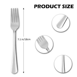 60pcs Stainless Steel Silverware Set, service for 12, 36/60PCS Knives/Forks/Spoons flatware set for Restaurants, Hotel, Weddings, Parties, Gifts, Everyday Use (36-piece Dinner Forks)