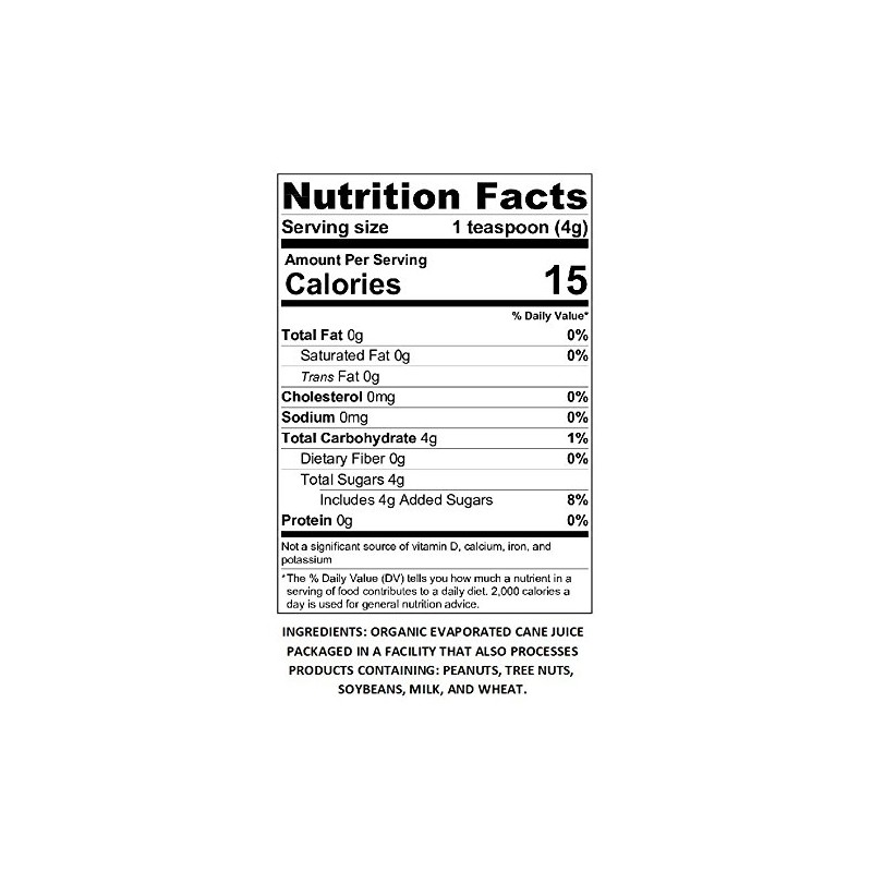 Organic Evaporated Cane Juice Sugar - 4 Lb Tub