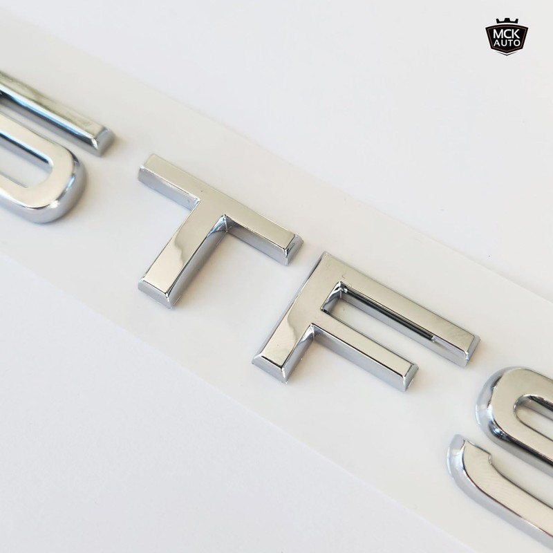 MCK Auto - 45 TFSI Silver Glossy Rear Boot Logo