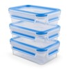 Emsa 508558 Food Clip & Close, Plastic, Transparent / Blue