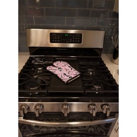 Caroline's Treasures BB7508OVMT Watercolor Fashion Diva Shoes and accessories Oven Mitt Heat Resistant Thick Oven Mitt for Hot Pans and Oven, Kitchen Mitt Protect Hands, Cooking Baking Glove