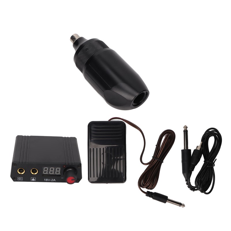 Tattoo Pen Kit LCD Display Dual Mode RAC Connector Rotary