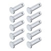 METALLIXITY 12pcs 6mmx16mm Single Hole Flat Head Carbon Steel Fastener