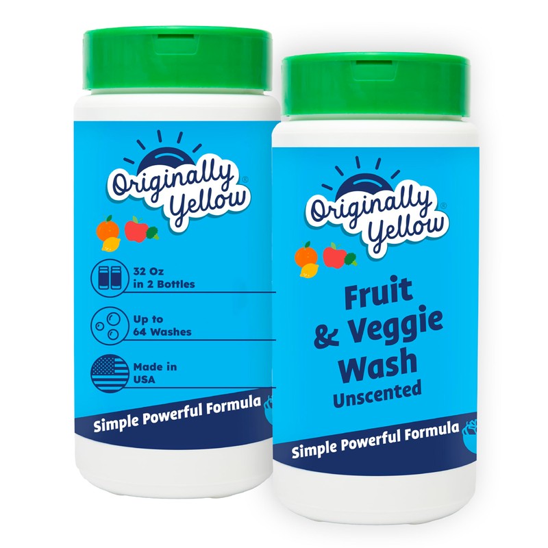 Originally Yellow USA Made Fruit And Vegetable Wash | Food-Grade