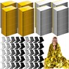 Jamntower 300 Pack Emergency Blanket and Sock Bulk, Emergency Thermal
