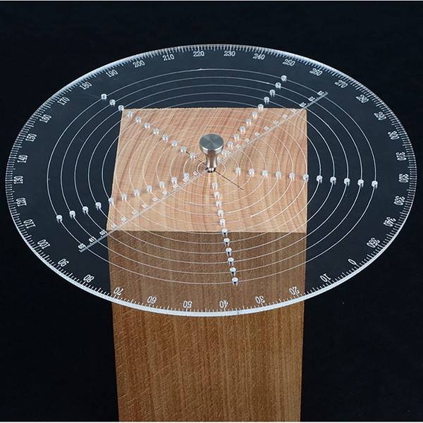 8" Round Center Finder Compass Drawing Maker, Wood Turning Lathe