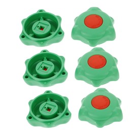 LALAFINA 6pcs Plastic Valve Wheel Handle Replacement for Outdoor Use Durable Shutoff Handle with Design Easy Installation Compatible with Various Gate Valve