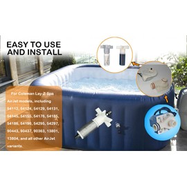 RTPOWER Parts for Coleman Lay-Z-Spa #58113 P4071 E02 Impeller with Stainless Steel Shaft