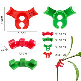 FENQURO Pack of 60 Plant Bender Angle Grow LST Clips for Low Stress Training, 90 Degree Plant Trainer & Plant Support for Efficient Bending, Even Growth and Higher Yields