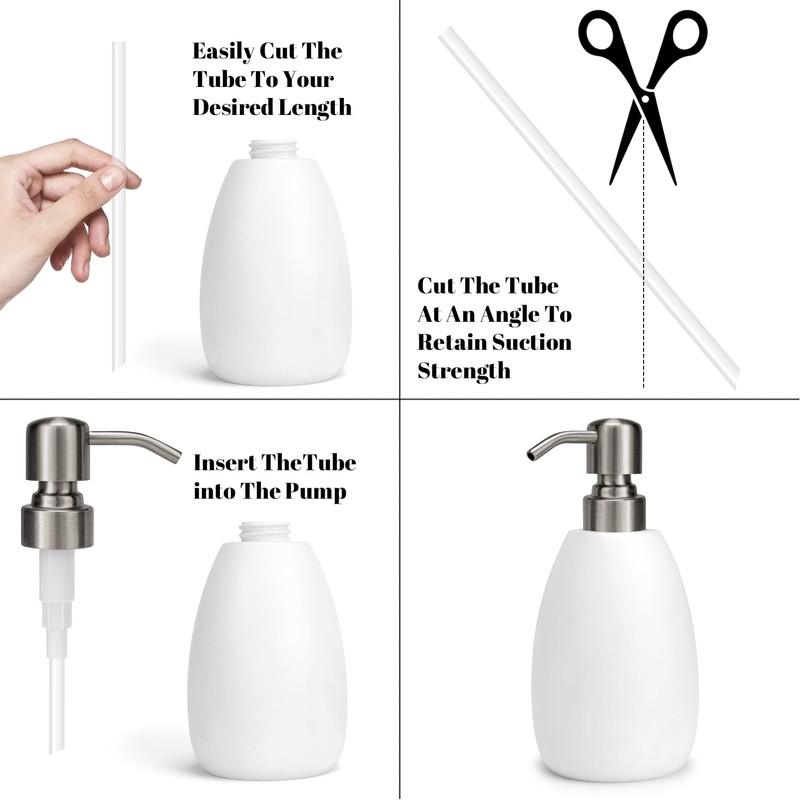 UHEY HOME 304 Stainless Steel Soap Dispenser Pump Replacement for