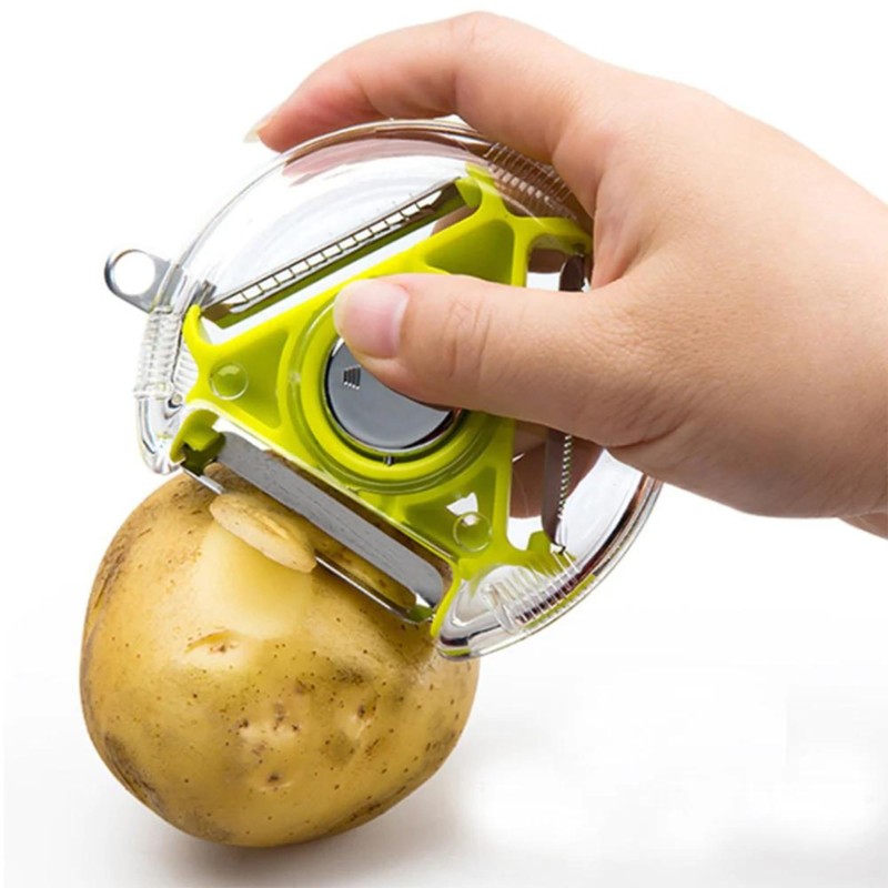 Swift 3-in-1 Vegetable and Fruit Peeler, Cutter with Stainless Steel