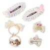 XYNAME 4pcs Hair Ties and Hair Claw Clips Set for
