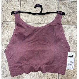 Avia NWT Womens Avia Blush Pink Seamless High Neck Sports Bra Size XXL
