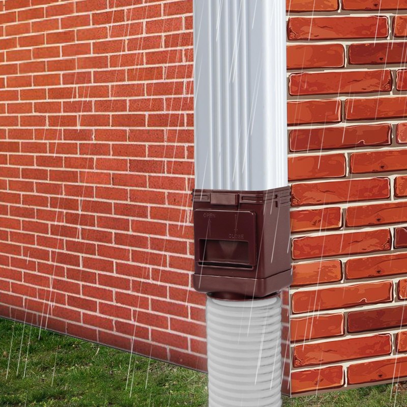 JXLXYY (2 Packs) Downspout Leaf Filter Downspout Cleanout,Leaf Removers, Gutter