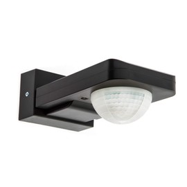 HUBER Motion 6, Motion Detector 360 °, Black, 3 sensors and Matrix Lenses, Including Creep Protection and Area limitation, Wall and Ceiling mounting, IP65 Protected