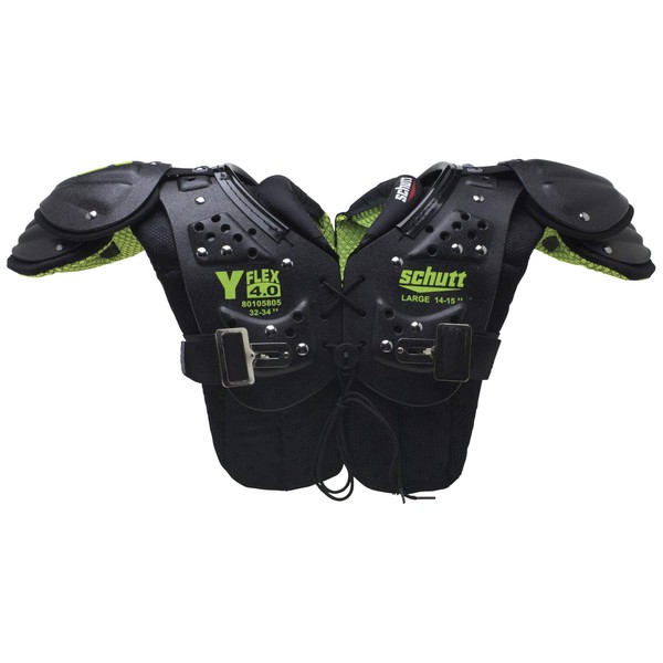 Schutt Sports Y-Flex 4.0 All-Purpose Youth Football Shoulder Pads, Small