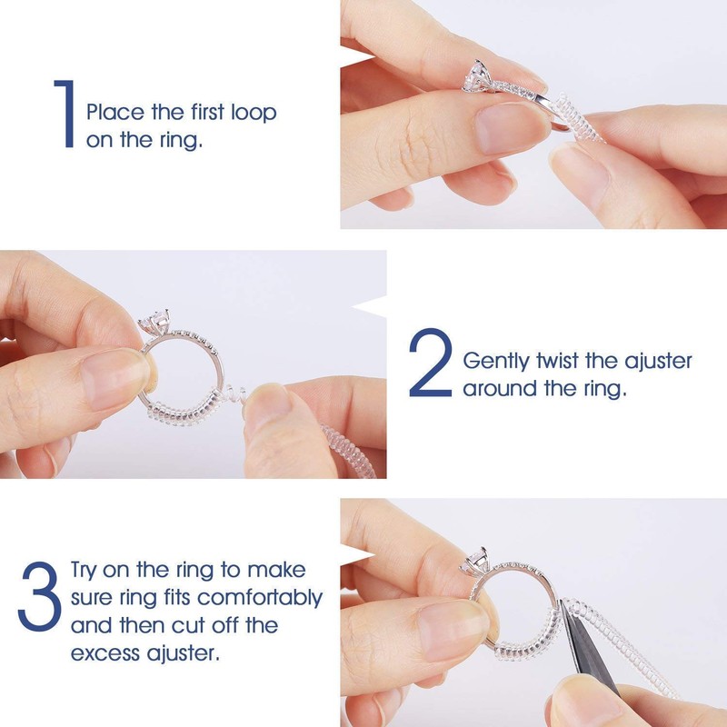 Coopache Invisible Ring Size Adjuster for Loose Rings – Ring
