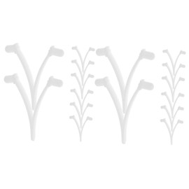 BESPORTBLE 2sets Swimming Pool Brush Clips Replacement v Type Clip for Pool Accessories 8pcs*2