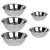 FSE Commercial Mixing Bowl Set, 5 Piece Set, Includes 5