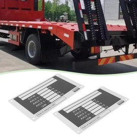 Briny River 2pcs Trailer Weight Plate Vehicle Blank Aluminum Alloy Weight Chassis Plate 115x 63.5x0.7mm for Triple Axle Braked Un-braked Trailers