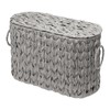 Toilet Paper Storage Basket with Lid, Narrow Bathroom Organizer for