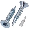 SKIR'CO (300 Pieces) Galvanised Steel Wood Screws 3.0 x 16mm