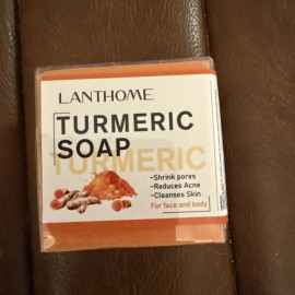 ~ LANTHOME ~ LANTHOME ~ TURMERIC SOAP FOR FACE & BODY ~ 3.38 OZ