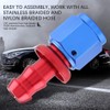 AN6 Line Hose End, Straight Fuel Hose with End Piece