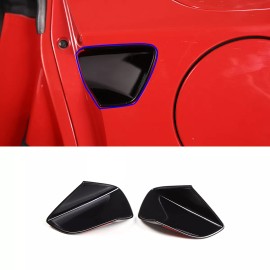 BEBECAR Fits 2014-2019 Corvette C7 Exterior Door Handle Bowl Gloss Black Trim Cover set