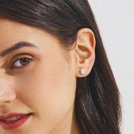 earring hoop for Men, Micro Pave 5A CZ Stones Earrings, Hypoallergenic Earrings