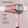 Foldable Travel Hair Dreyr Mini:Dual Voltage Lightweight Blow Dryer with