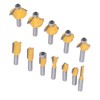 12PCS Router Bits 8mm Shank Carbide Blade Woodworking Milling Cutter