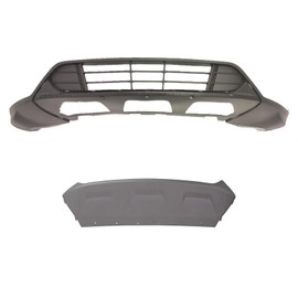 Front Bumper Cover & Lower Skid Plate Compatible With 2017 2018 2019 F-ord Esacpe Front Bumper Cover & Lower Skid Plate