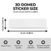 SkinoEu 2 x Aufkleber 3D Gel Silikon Stickers Autoaufkleber Auto