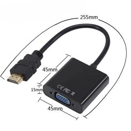 HDMI to VGA Adapter, HDMI to VGA Adapter, Cable, HD 1080P, HDMI Male to VGA Female Adapter for Desktop, Laptop, PC, Monitor, Projector, Magi-0023
