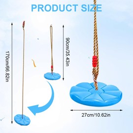 Outdoor Swing, Climbing Rope for Children and Adults (Blue)