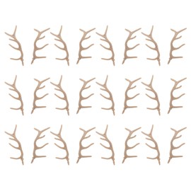 MAGICLULU Deer Antlers 12 Pairs of Mini Antlers Embellishments Xmas Mini Reindeer Horn Decoration Plastic Deer Antlers Branch DIY for Christmas Deer Horns