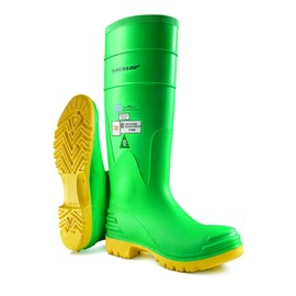 Dunlop 87012-11 Hazmax Kneeboot with Steel Toe, Shank and Midsole, 11, Green