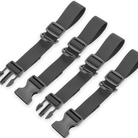 QckZee Children's Chest Strap Backpack Set of 4 (2.5 cm Width) - Step by Step Chest Strap for School Backpack & Outdoor | Retrofittable Nylon Chest Strap | Comfortable & Stable for Children 5-12 Years