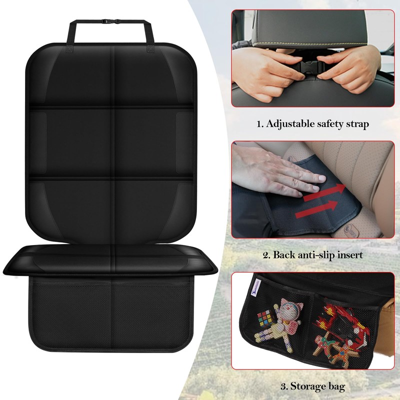 Meolsaek Car Seat Protector, Seat Protector for Child Car Seats