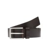 JACK & JONES Men's Jacstockholm Leather Belt Noos, Black coffee