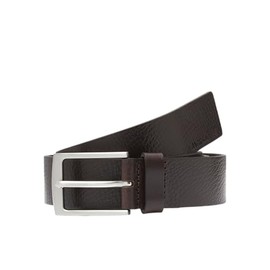JACK & JONES Men's Jacstockholm Leather Belt Noos, Black coffee