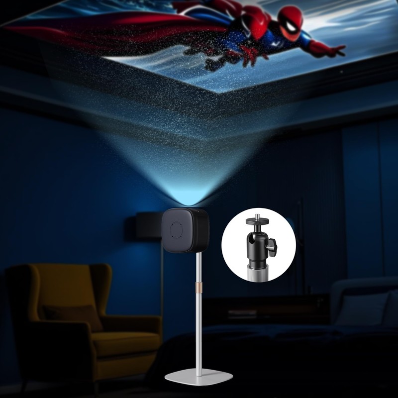 Hocoder Projector Stand Floor Projector Mount Stand 1/4 Screw with