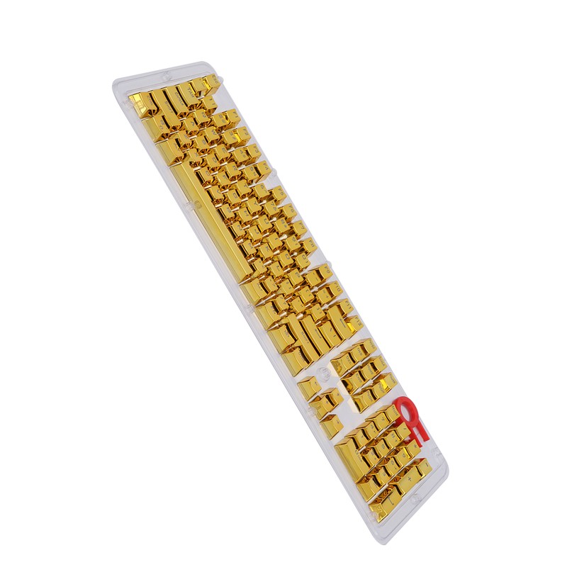 104Pcs Keycaps Metallic Durable Stable TwoTone Translucent Backlit Mechanical Keyboard