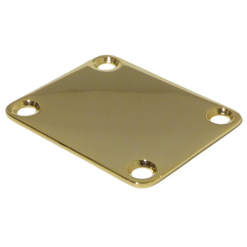 Guitar neck joint plate 51mm x 64mm in gold including