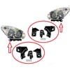 2X Headlight Repair Kit Bracket Mount Clips Left and Right