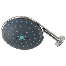 Sanixa GO140300 Shower Head Set with 30 cm Wall Arm, Chrome-Plated Brass Ball Joint, Round Shower Head, Shower Arm, Wall Mount, Bathroom (Wall Arm 30 cm)