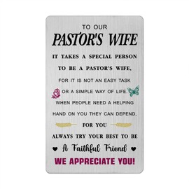 Christmas Card for Pastor's Wife- Pastor's Wife Appreciation Birthday Gifts-Anniversary Valentines Mother Day Presents